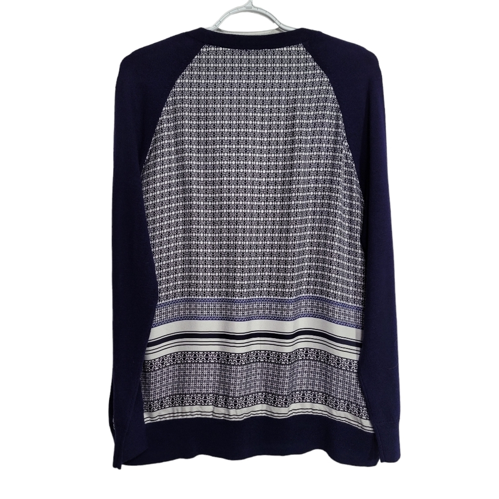 Lord & Taylor Merino Wool and Silk Cardigan Sweater size M - Picture 2 of 8